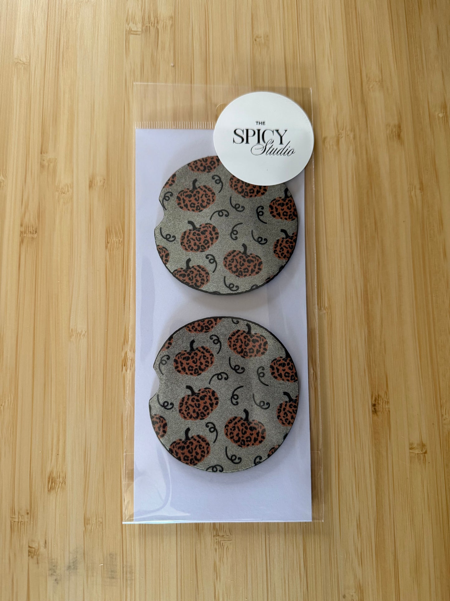 Pumpkin Car Coasters
