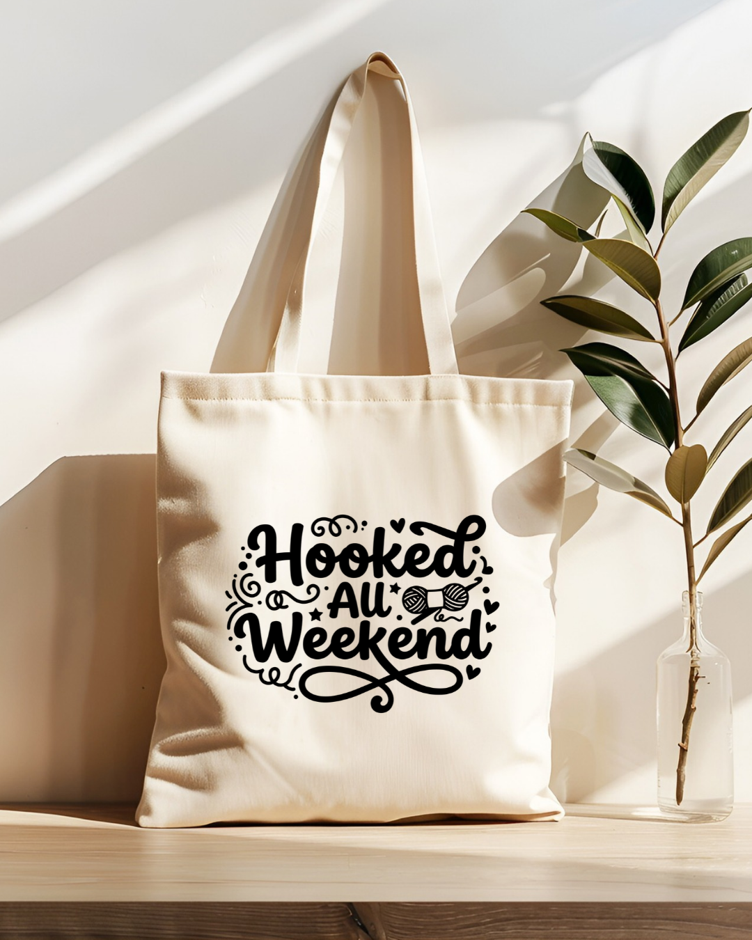 Hooked Ask Weekend Tote Bag