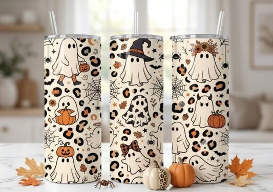 Leopard ghost 👻 20oz tumbler