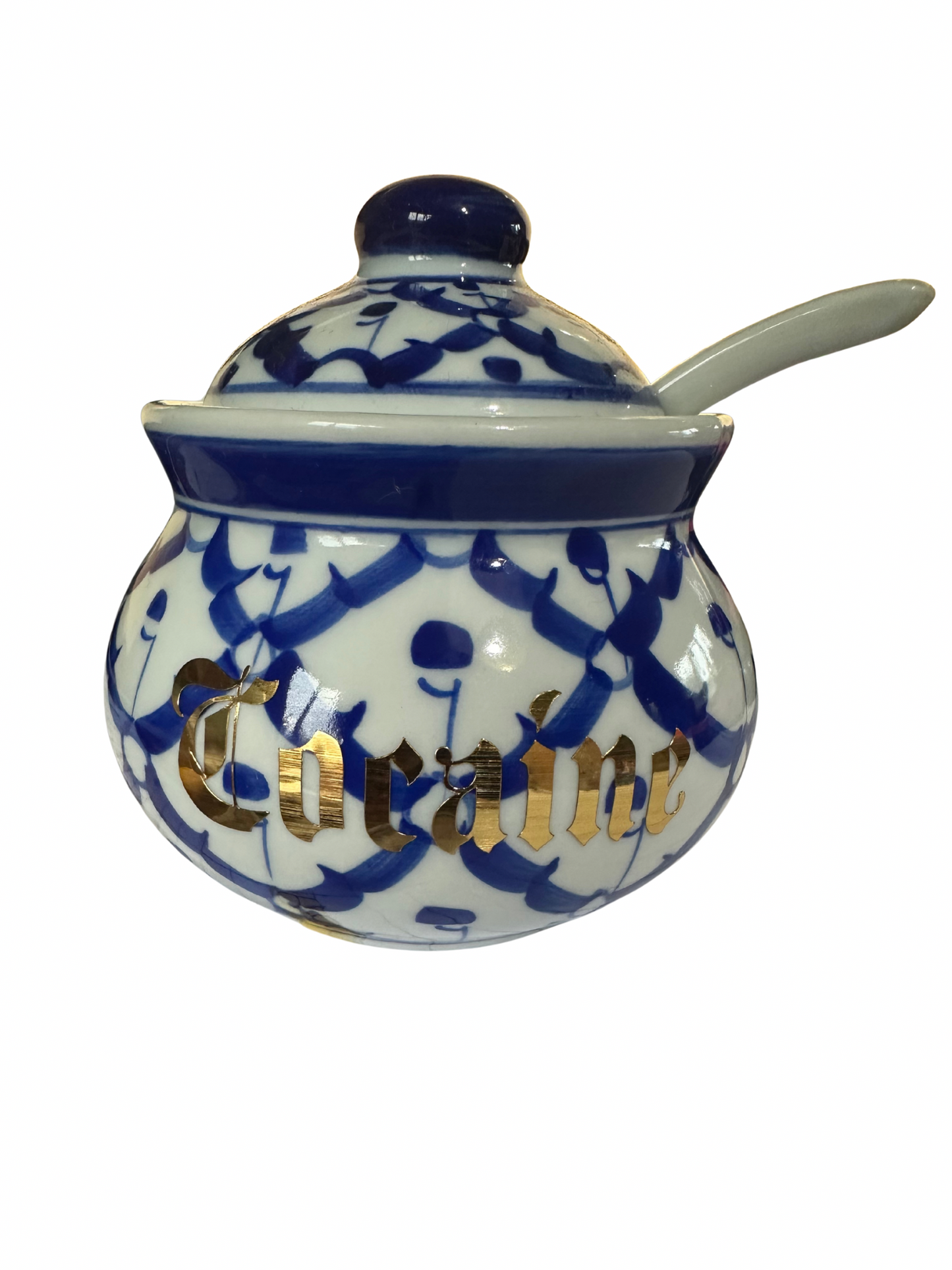 Rude humour sugar pot - cocaine