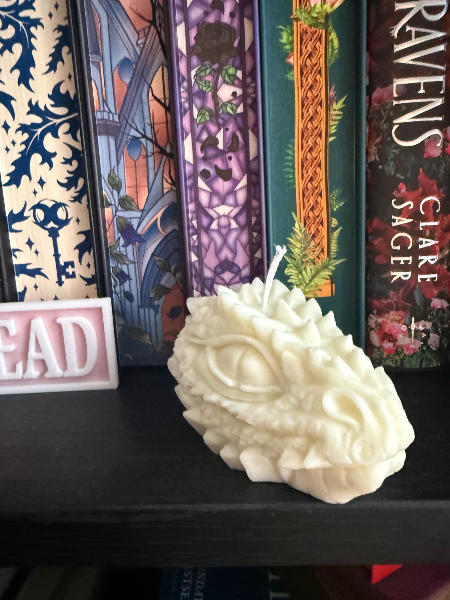 Dragon head - bookish decorative soy wax candle