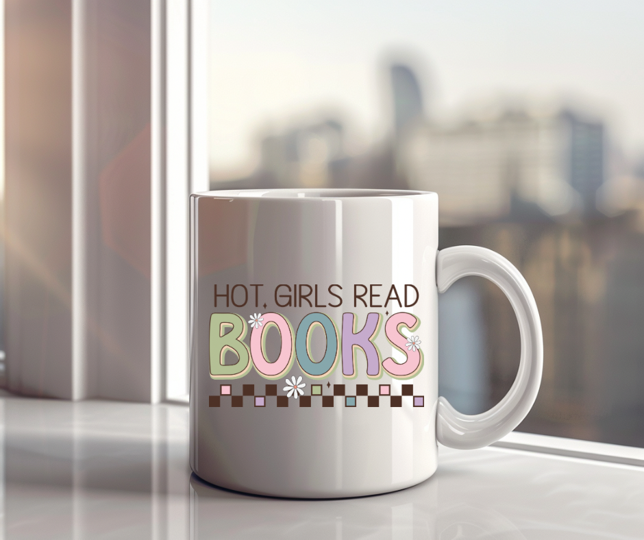 Hot girls read books 11oz mug