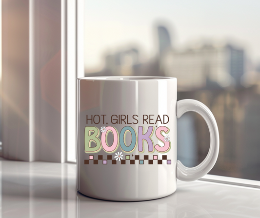 Hot girls read books 11oz mug