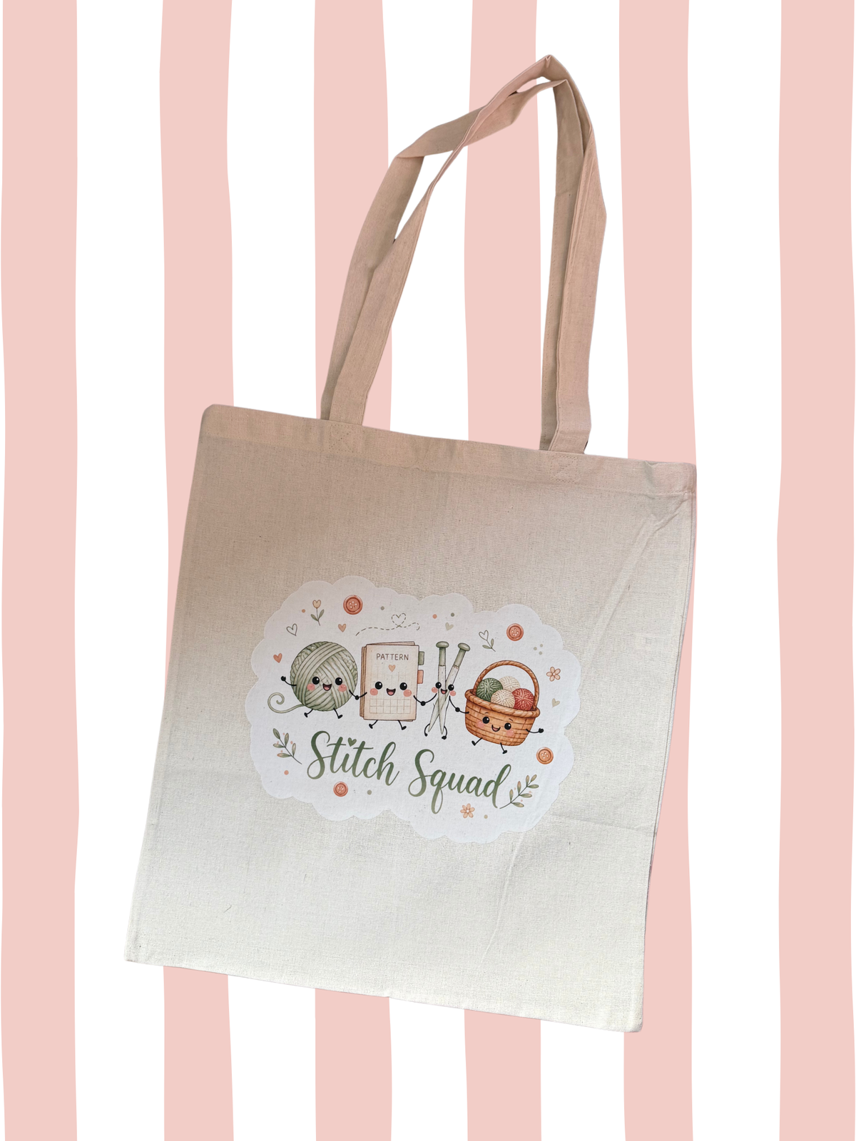 Knitting Tote Bag