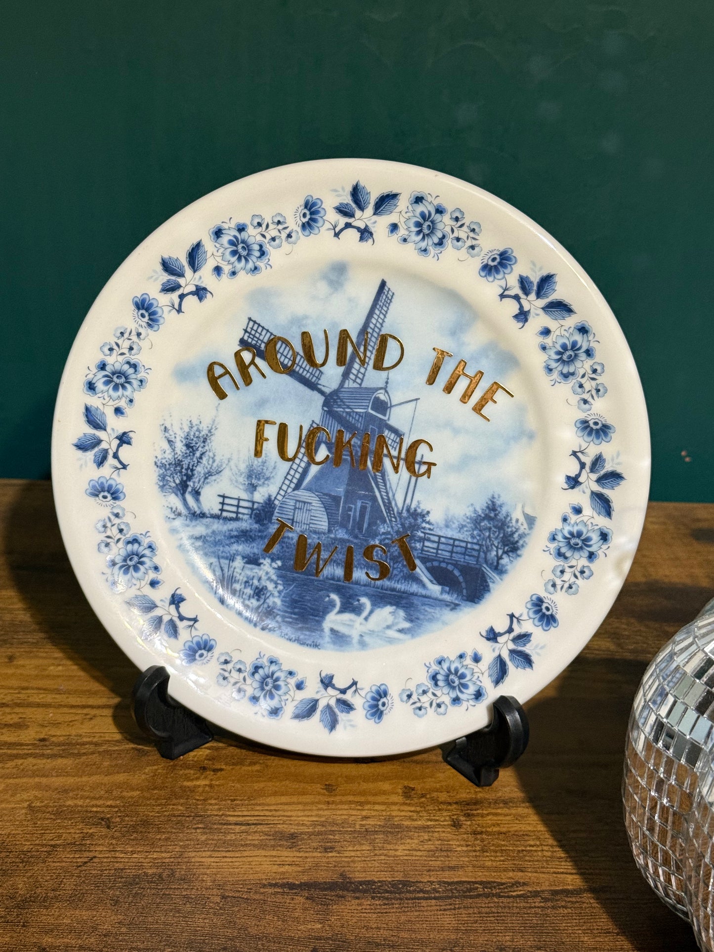 Around The F%cking Twist - Rude decor plate