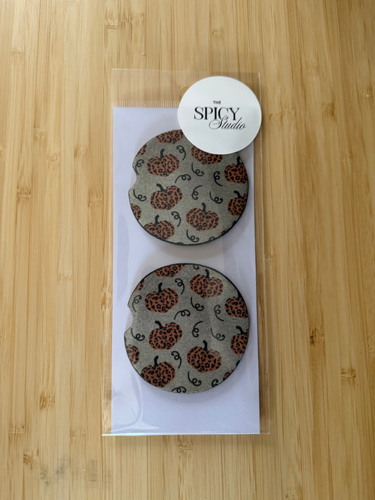 Pumpkin Car Coasters