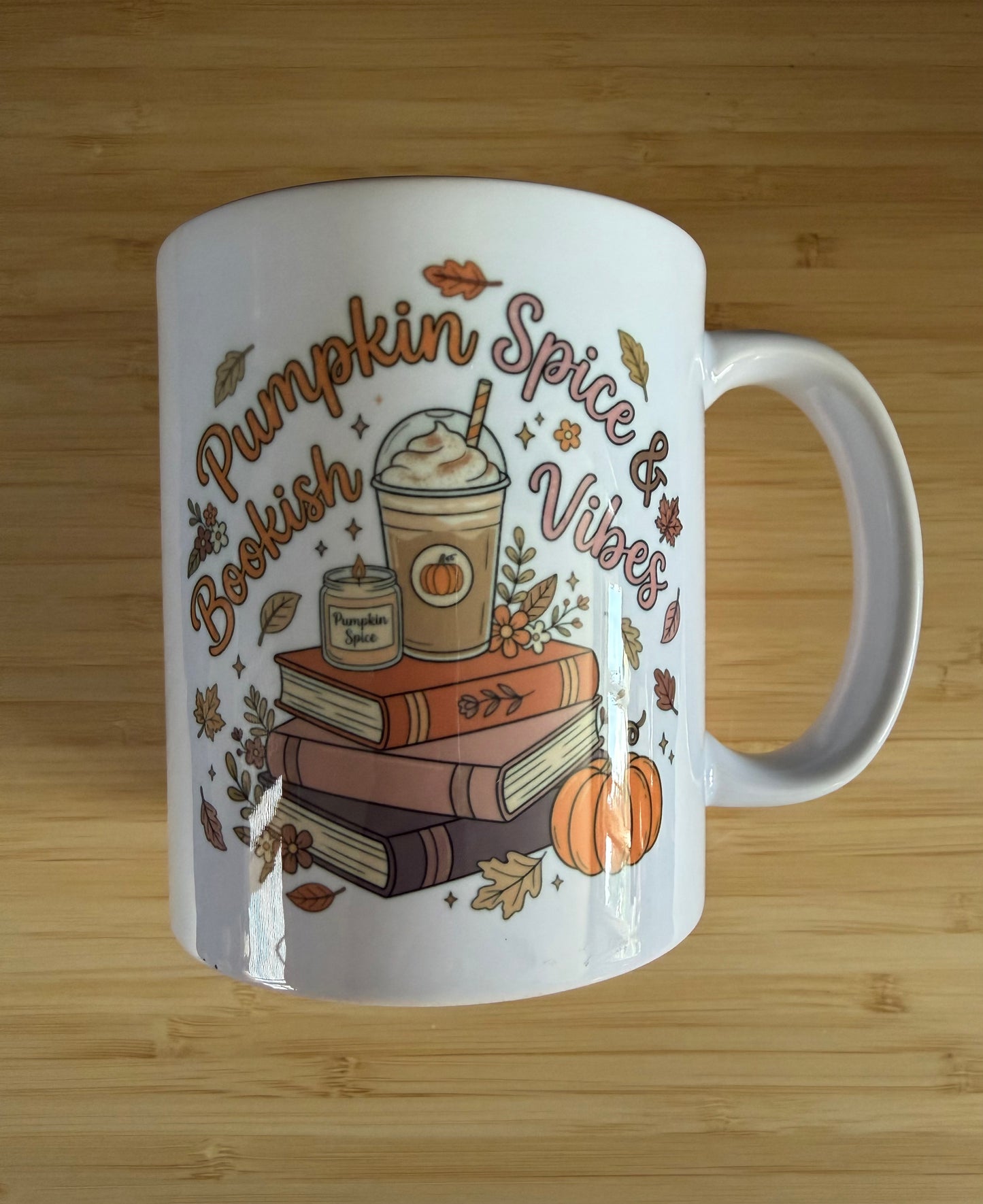 Pumpkin Spice & Bookish Vibes Mug