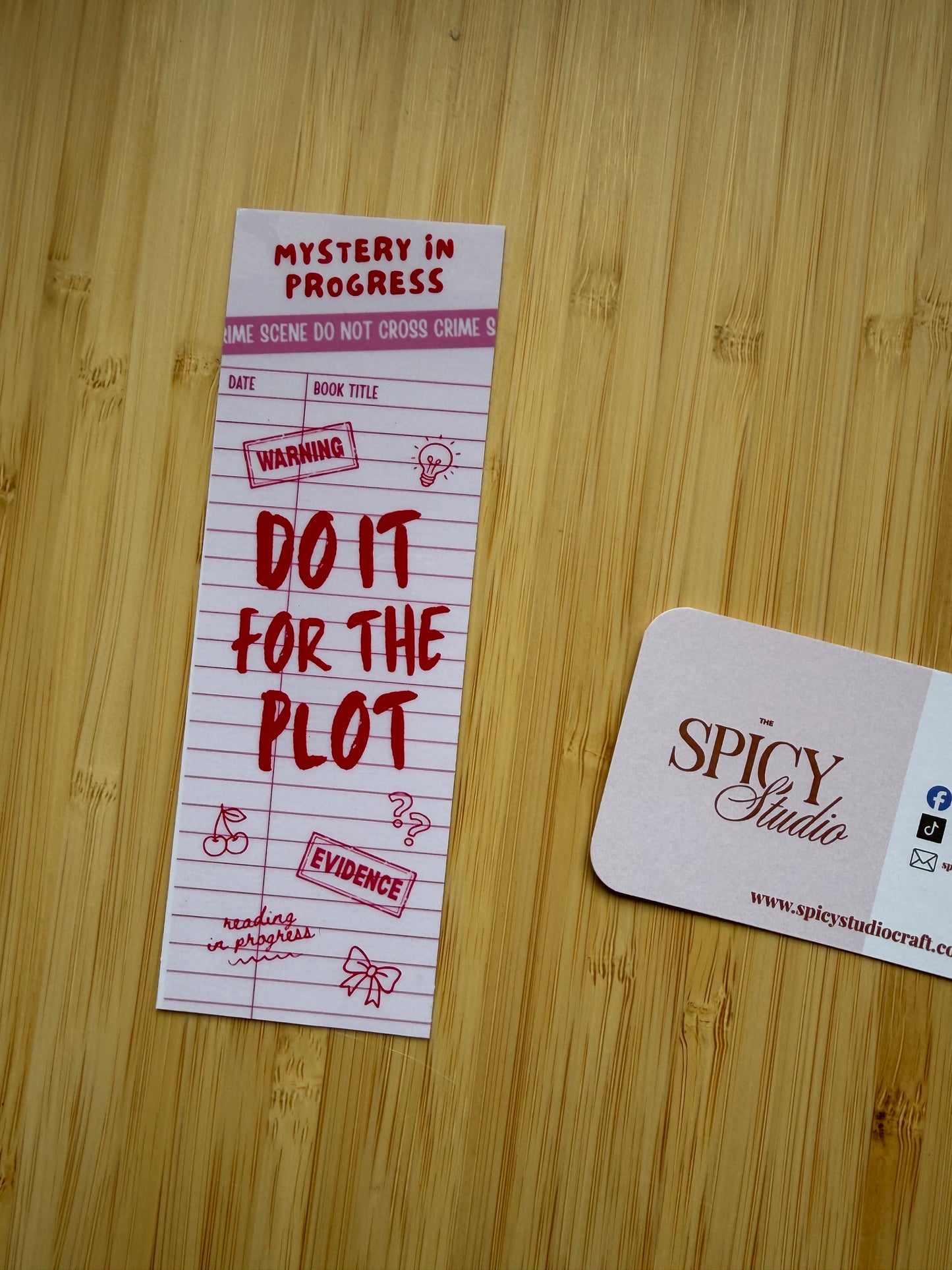 Do It For The Plot Bookmark