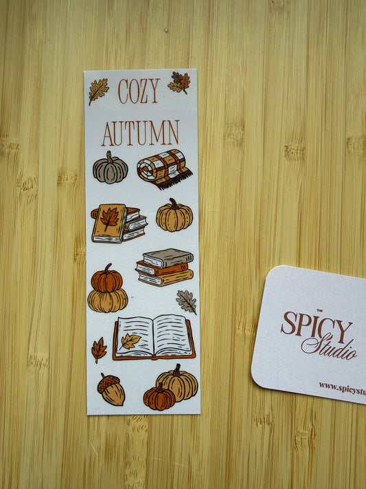 Cosy Autumn Bookmark