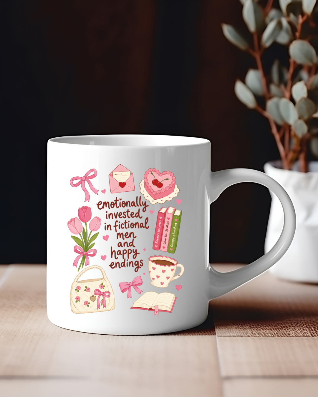 Fictional Men & Happy Endings - Mug